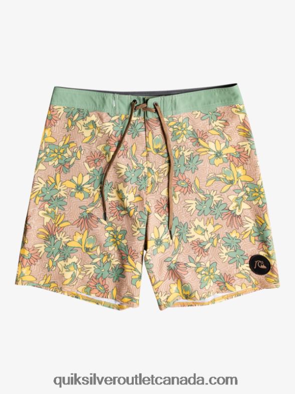 CA Quiksilver Men SurfSilk Washed 18 Boardshorts golden rod TX4R21754