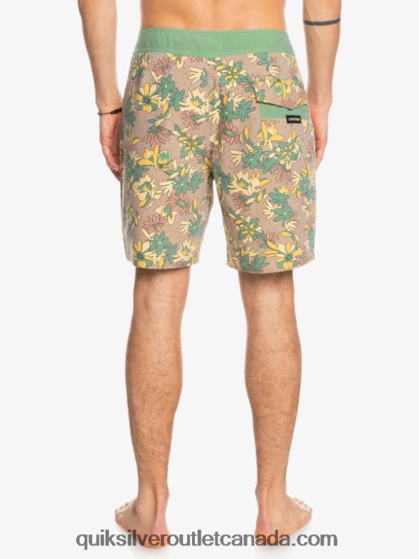 CA Quiksilver Men SurfSilk Washed 18 Boardshorts golden rod TX4R21754