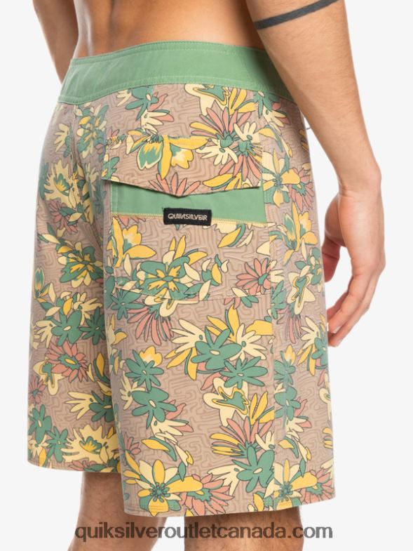 CA Quiksilver Men SurfSilk Washed 18 Boardshorts golden rod TX4R21754