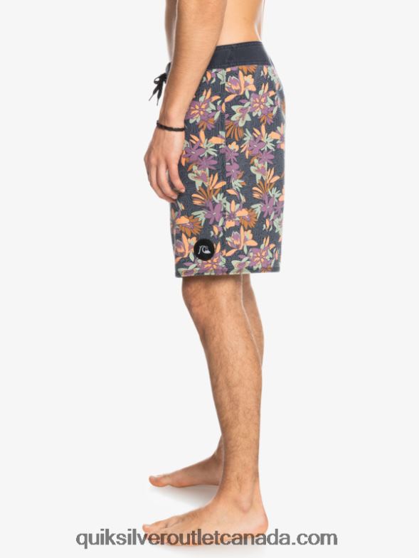 CA Quiksilver Men SurfSilk Washed 18 Boardshorts iron gate TX4R21756