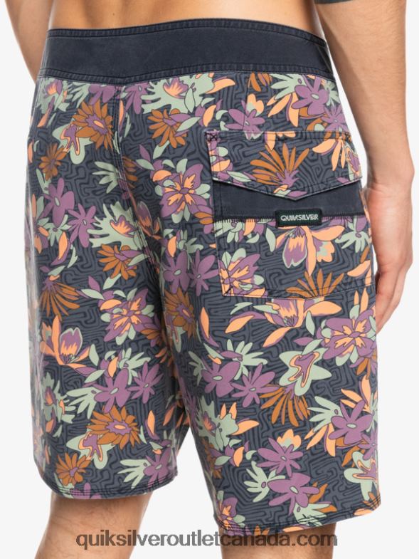 CA Quiksilver Men SurfSilk Washed 18 Boardshorts iron gate TX4R21756