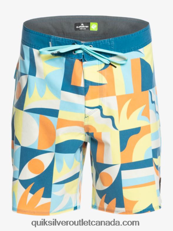 CA Quiksilver Men SurfSilk Washed 18 Boardshorts seaport TX4R21759