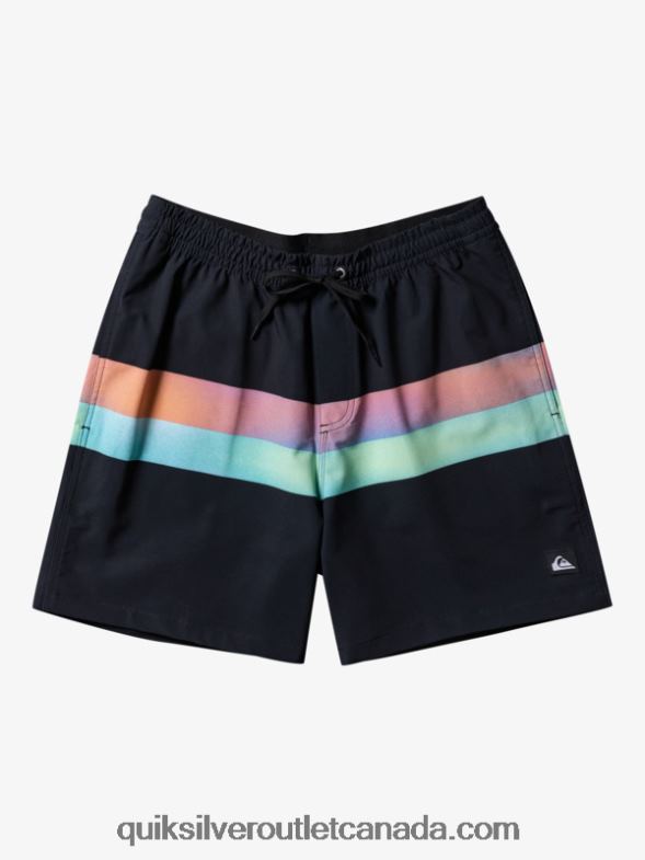 CA Quiksilver Men Surfsilk Air-Brush 17 Volleys black TX4R2654