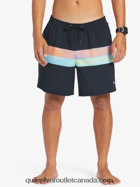 CA Quiksilver Men Surfsilk Air-Brush 17 Volleys black TX4R2654
