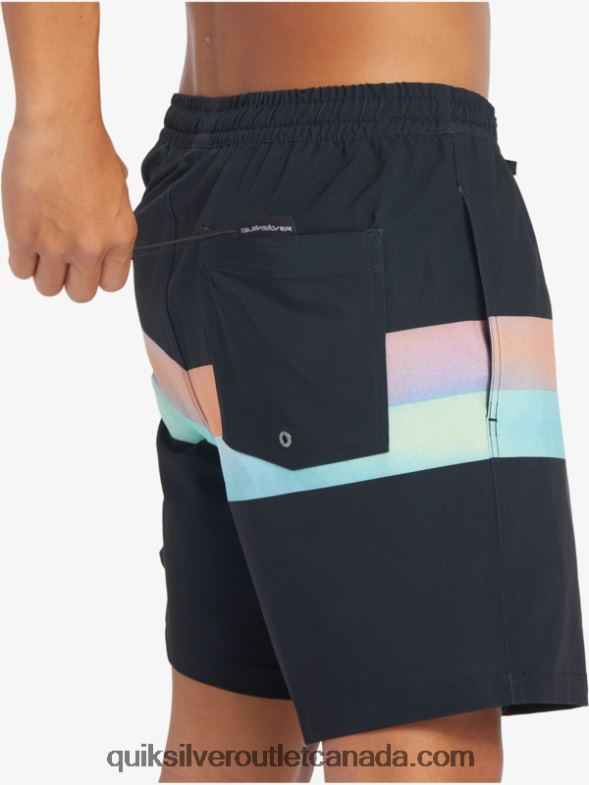 CA Quiksilver Men Surfsilk Air-Brush 17 Volleys black TX4R2654