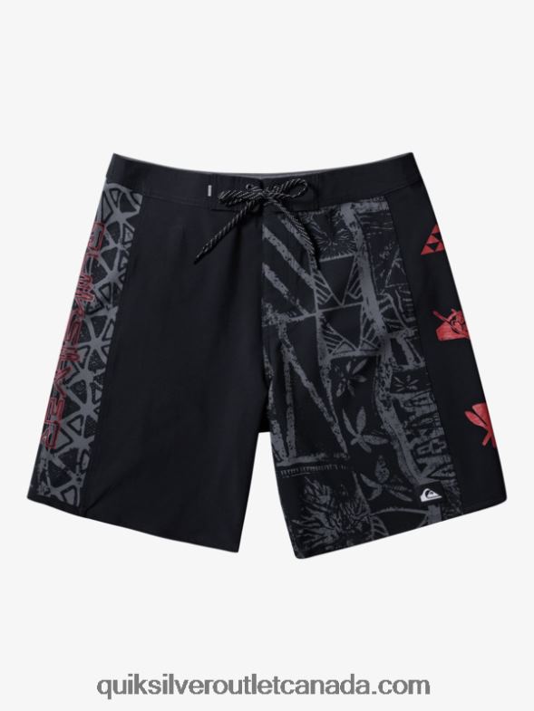 CA Quiksilver Men Surfsilk Arch Hawaii 19 Boardshorts black TX4R2637