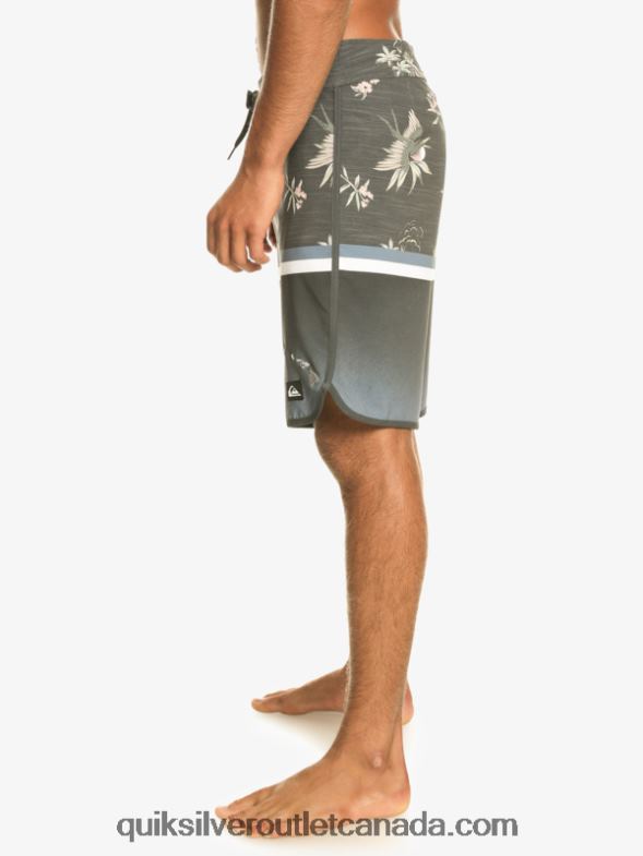 CA Quiksilver Men Surfsilk Division Scallop 19 Boardshorts bering sea TX4R21397