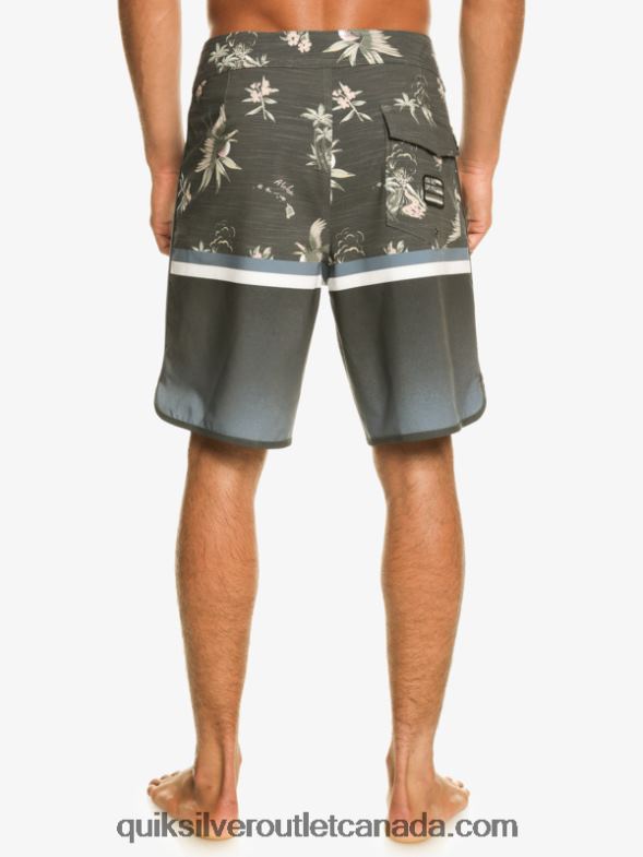CA Quiksilver Men Surfsilk Division Scallop 19 Boardshorts bering sea TX4R21397