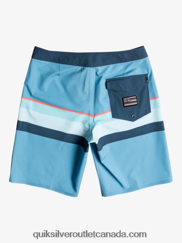 CA Quiksilver Men Surfsilk Faded Stripe 20 Boardshorts delph blue TX4R21604