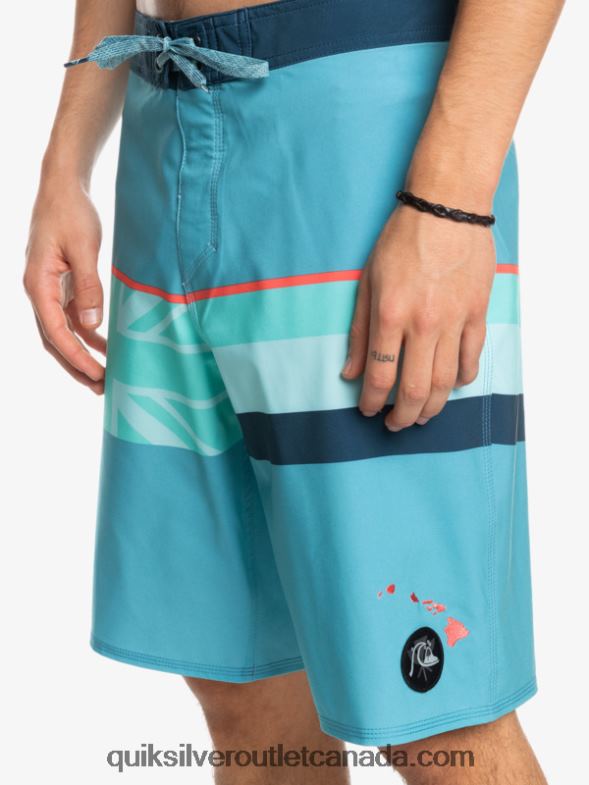 CA Quiksilver Men Surfsilk Faded Stripe 20 Boardshorts delph blue TX4R21604