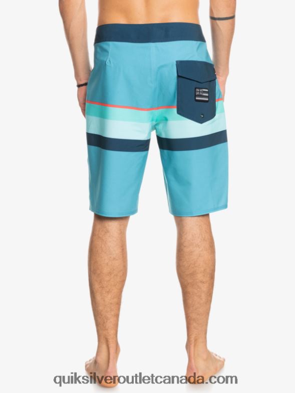 CA Quiksilver Men Surfsilk Faded Stripe 20 Boardshorts delph blue TX4R21604
