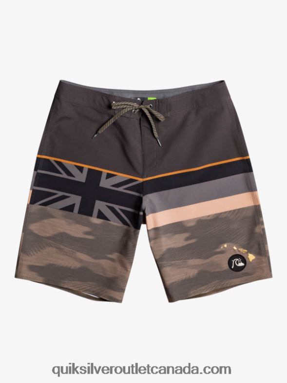 CA Quiksilver Men Surfsilk Faded Stripe 20 Boardshorts grape leaf TX4R21603