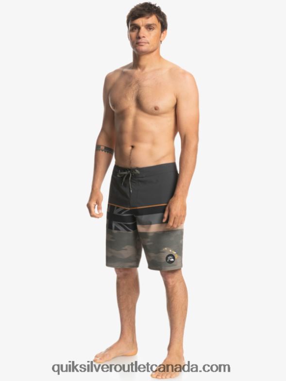 CA Quiksilver Men Surfsilk Faded Stripe 20 Boardshorts grape leaf TX4R21603