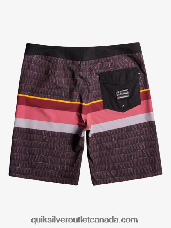 CA Quiksilver Men Surfsilk Faded Stripe 20 Boardshorts ruby wine TX4R21605
