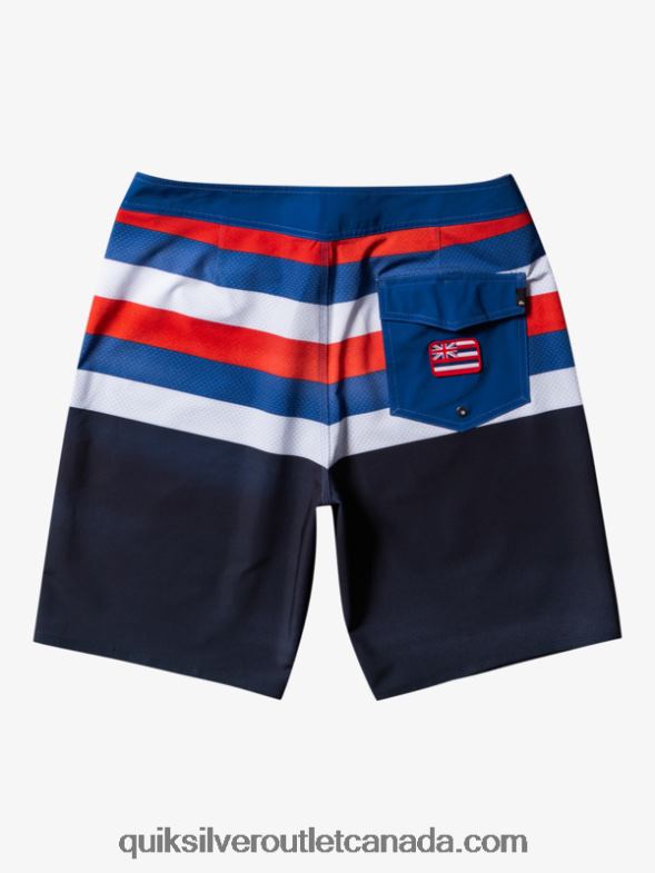 CA Quiksilver Men Surfsilk Hawaii Pride 20 Boardshorts navy blazer TX4R2182