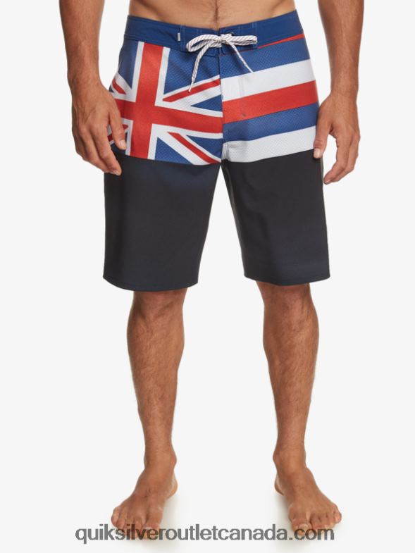 CA Quiksilver Men Surfsilk Hawaii Pride 20 Boardshorts navy blazer TX4R2182
