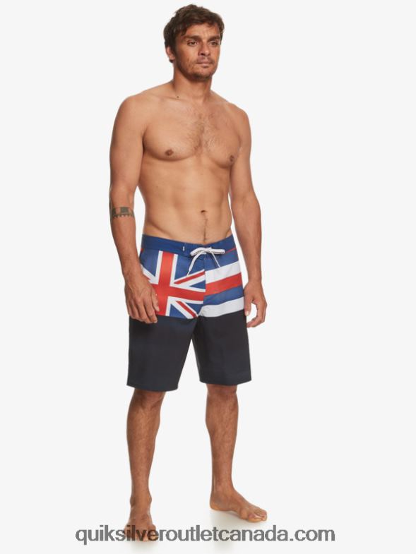 CA Quiksilver Men Surfsilk Hawaii Pride 20 Boardshorts navy blazer TX4R2182