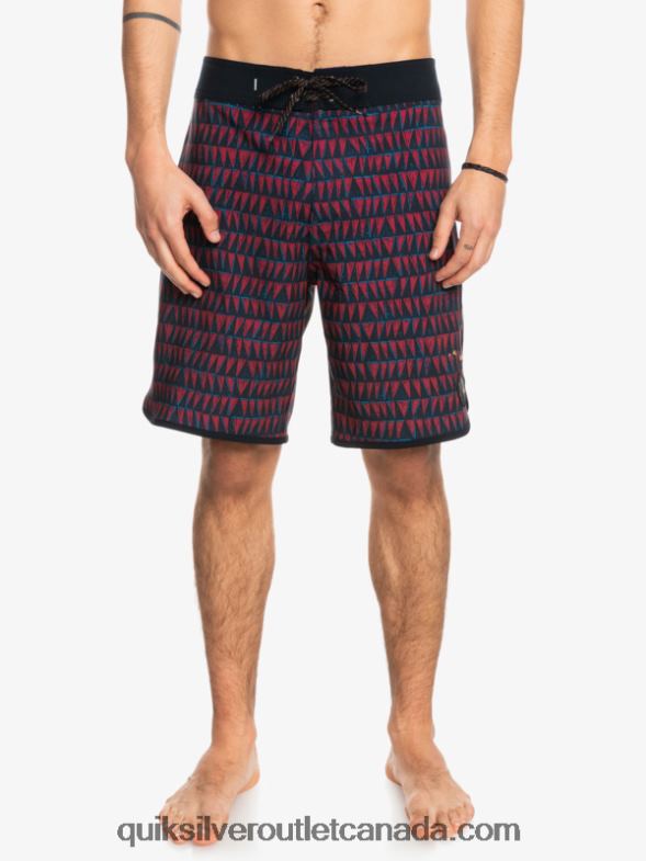 CA Quiksilver Men Surfsilk Hawaii Scallop 19 Boardshorts ruby wine TX4R21322