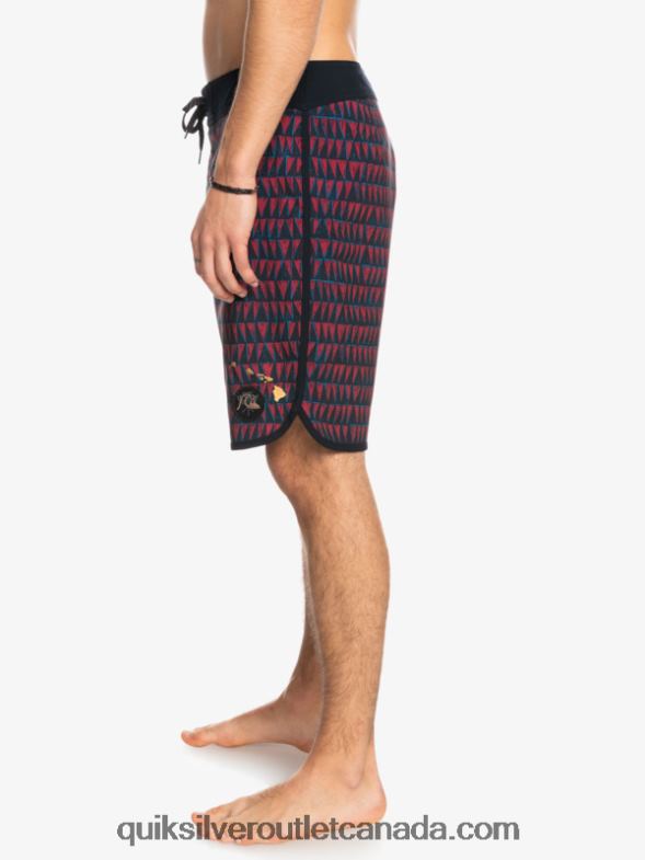CA Quiksilver Men Surfsilk Hawaii Scallop 19 Boardshorts ruby wine TX4R21322