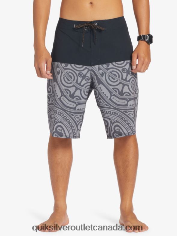 CA Quiksilver Men Surfsilk Inked 21 Boardshorts black TX4R2560