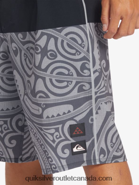 CA Quiksilver Men Surfsilk Inked 21 Boardshorts black TX4R2560