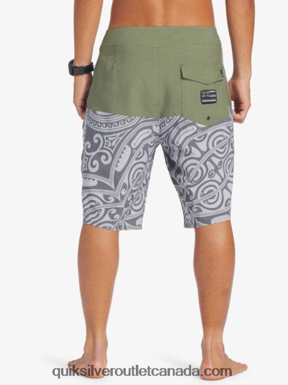 CA Quiksilver Men Surfsilk Inked 21 Boardshorts thyme TX4R2561