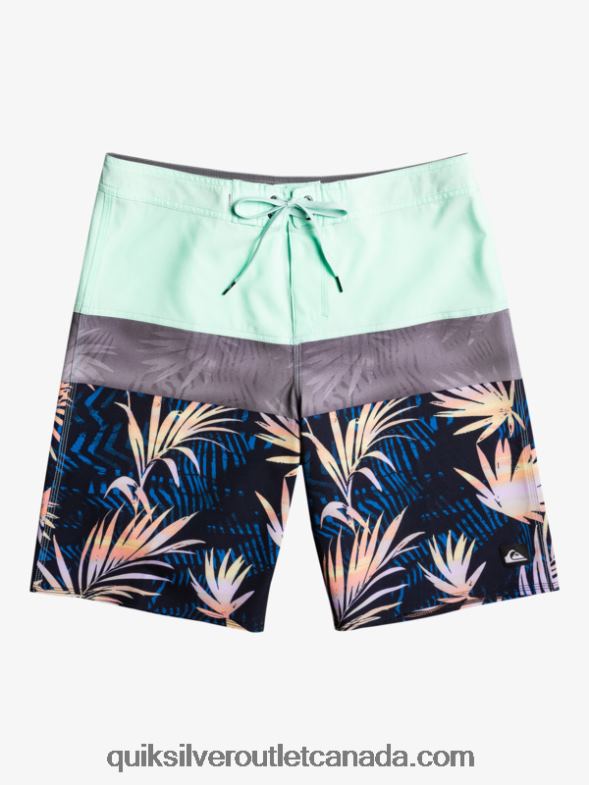 CA Quiksilver Men Surfsilk Panel 20 Boardshorts beach glass TX4R2134
