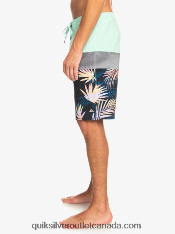 CA Quiksilver Men Surfsilk Panel 20 Boardshorts beach glass TX4R2134