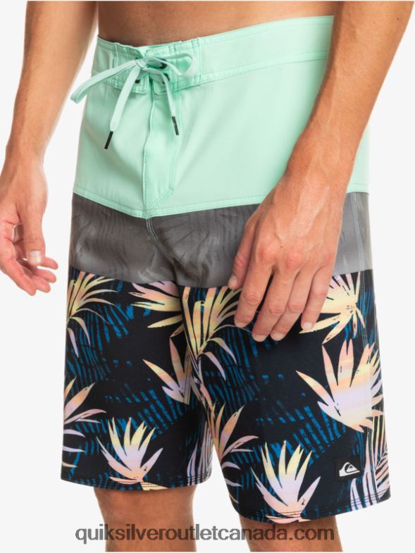 CA Quiksilver Men Surfsilk Panel 20 Boardshorts beach glass TX4R2134