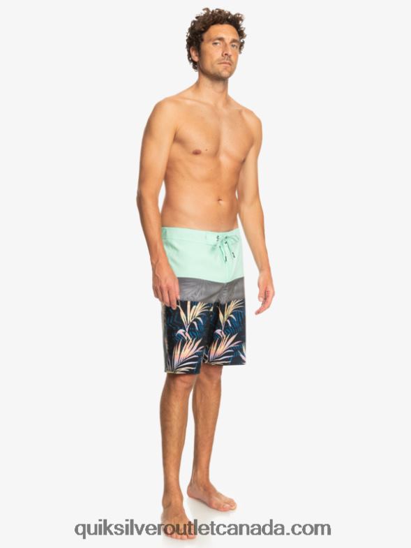 CA Quiksilver Men Surfsilk Panel 20 Boardshorts beach glass TX4R2134