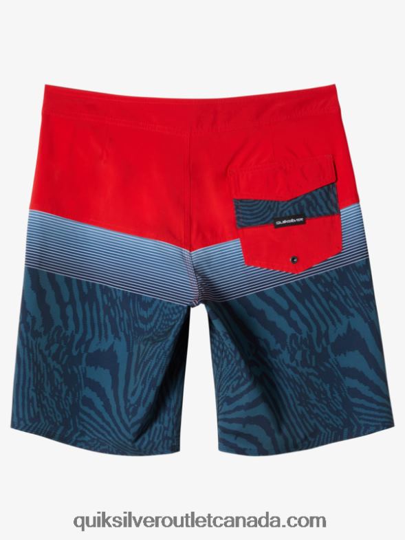 CA Quiksilver Men Surfsilk Panel 20 Boardshorts high risk red TX4R2132