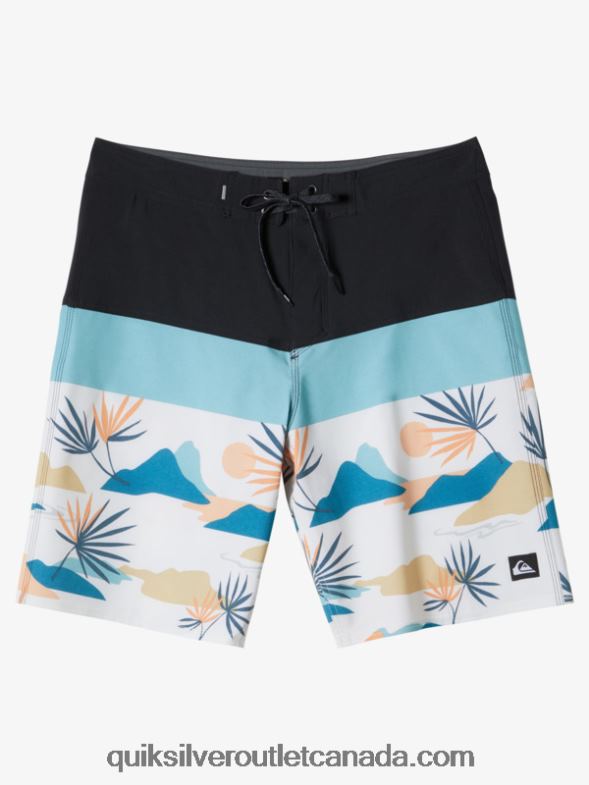 CA Quiksilver Men Surfsilk Panel 20 Boardshorts iron gate TX4R2133