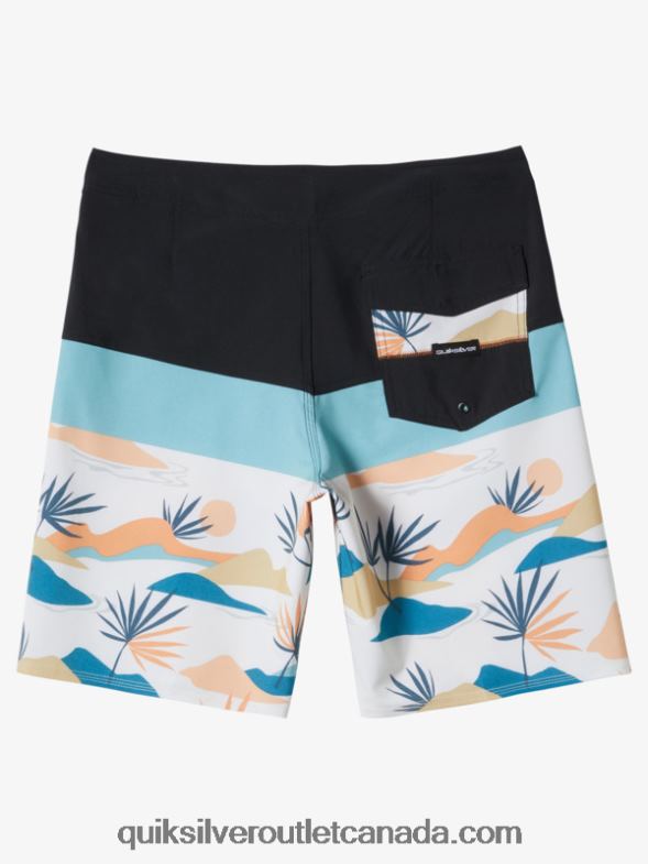 CA Quiksilver Men Surfsilk Panel 20 Boardshorts iron gate TX4R2133