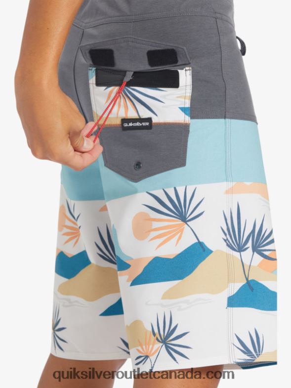 CA Quiksilver Men Surfsilk Panel 20 Boardshorts iron gate TX4R2133