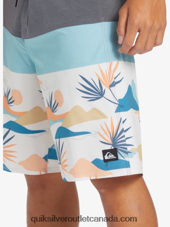 CA Quiksilver Men Surfsilk Panel 20 Boardshorts iron gate TX4R2133