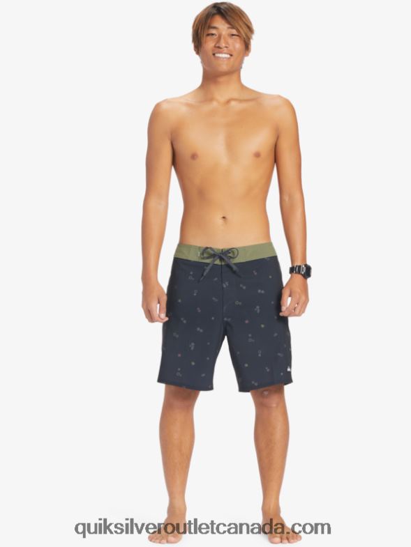 CA Quiksilver Men Surfsilk QS 69 18 Boardshorts black TX4R2239