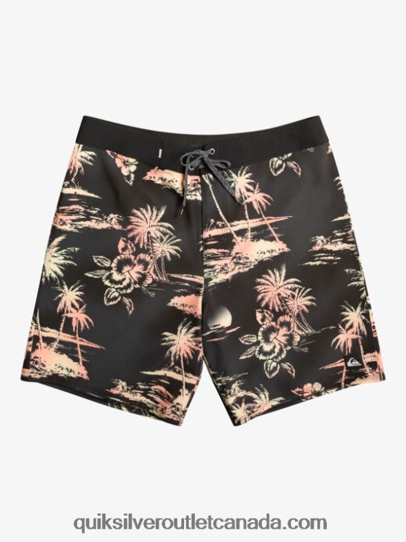 CA Quiksilver Men Surfsilk QS 69 18 Boardshorts black TX4R2243