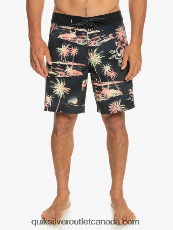 CA Quiksilver Men Surfsilk QS 69 18 Boardshorts black TX4R2243