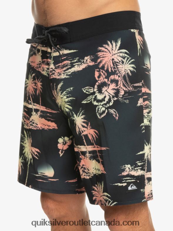 CA Quiksilver Men Surfsilk QS 69 18 Boardshorts black TX4R2243