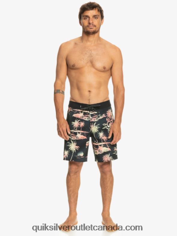 CA Quiksilver Men Surfsilk QS 69 18 Boardshorts black TX4R2243