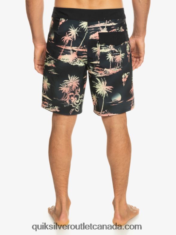 CA Quiksilver Men Surfsilk QS 69 18 Boardshorts black TX4R2243