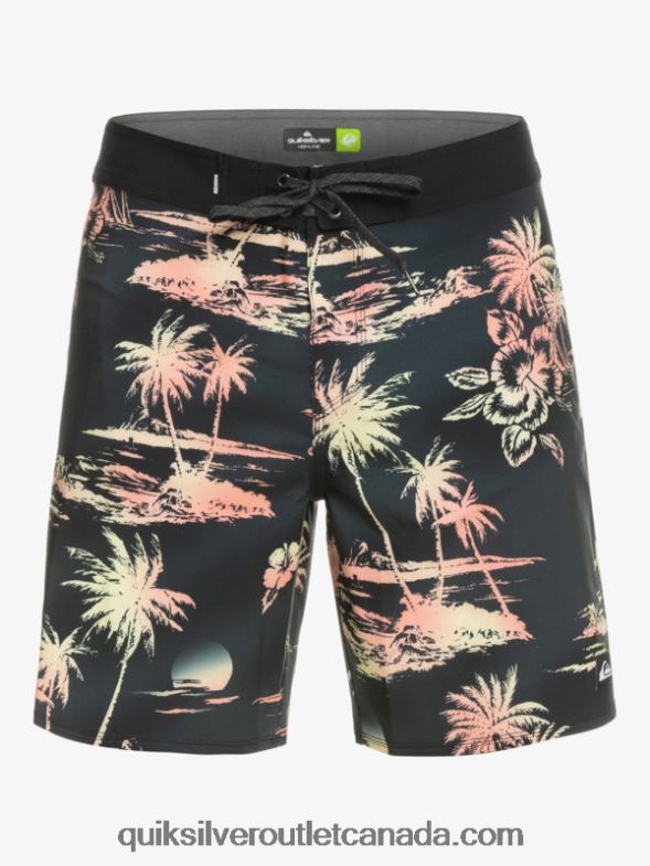 CA Quiksilver Men Surfsilk QS 69 18 Boardshorts black TX4R2243