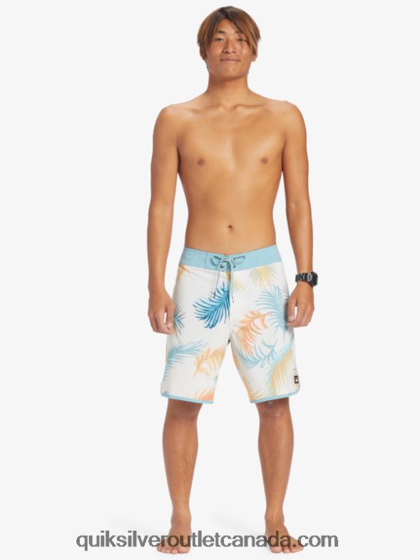 CA Quiksilver Men Surfsilk Scallop 19 Boardshorts birch TX4R2215