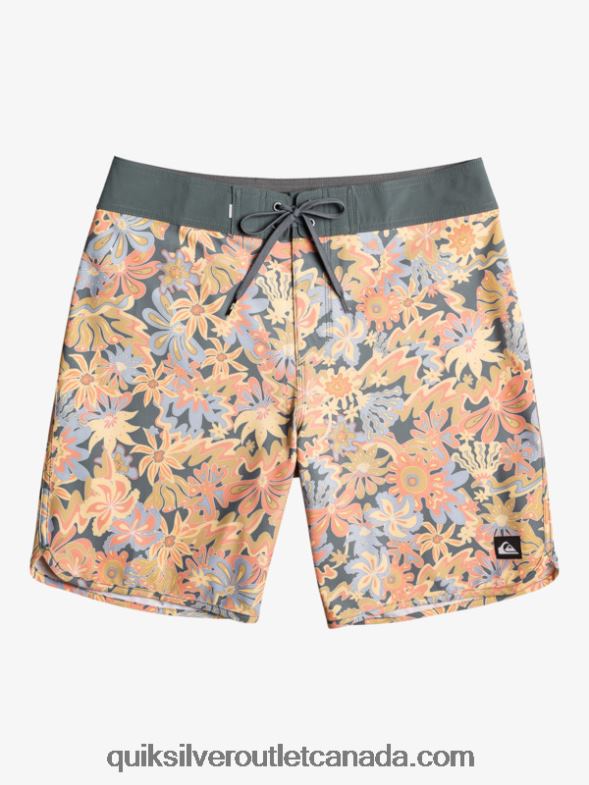 CA Quiksilver Men Surfsilk Scallop 19 Boardshorts dark slate TX4R2219