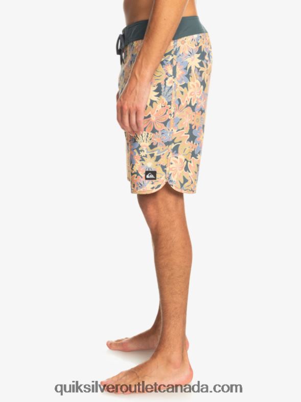 CA Quiksilver Men Surfsilk Scallop 19 Boardshorts dark slate TX4R2219