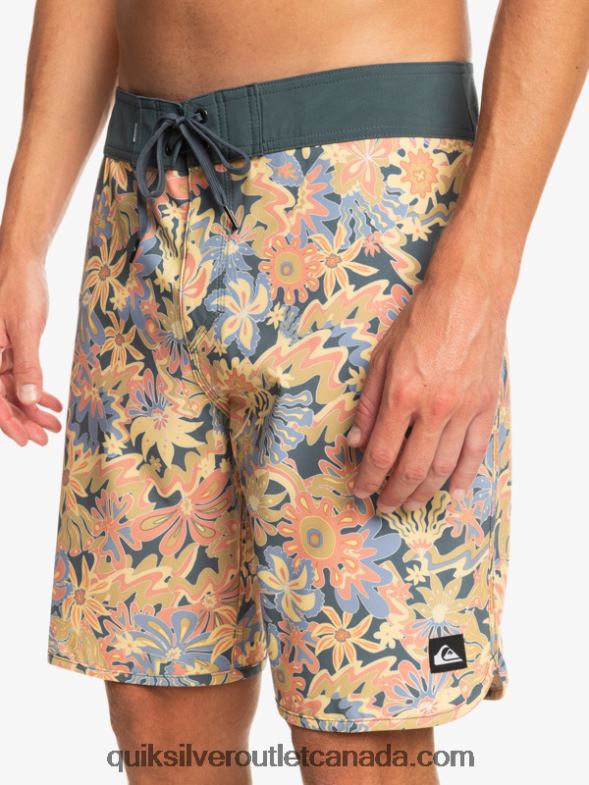 CA Quiksilver Men Surfsilk Scallop 19 Boardshorts dark slate TX4R2219
