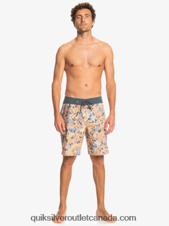 CA Quiksilver Men Surfsilk Scallop 19 Boardshorts dark slate TX4R2219