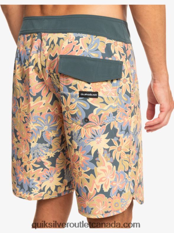 CA Quiksilver Men Surfsilk Scallop 19 Boardshorts dark slate TX4R2219