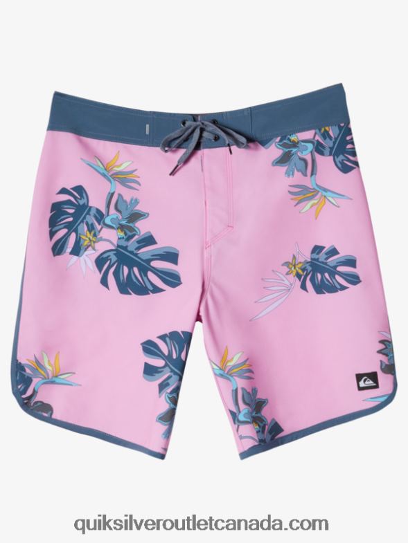 CA Quiksilver Men Surfsilk Scallop 19 Boardshorts moonlite mauve TX4R2217