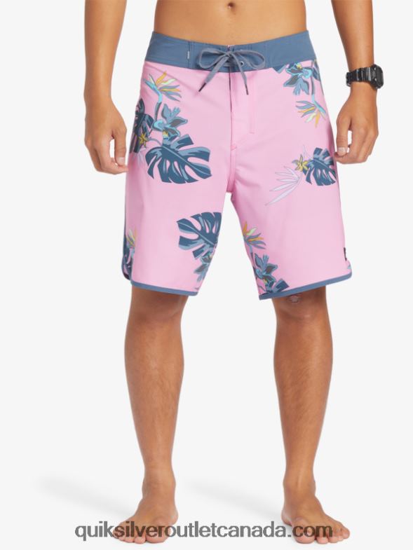 CA Quiksilver Men Surfsilk Scallop 19 Boardshorts moonlite mauve TX4R2217